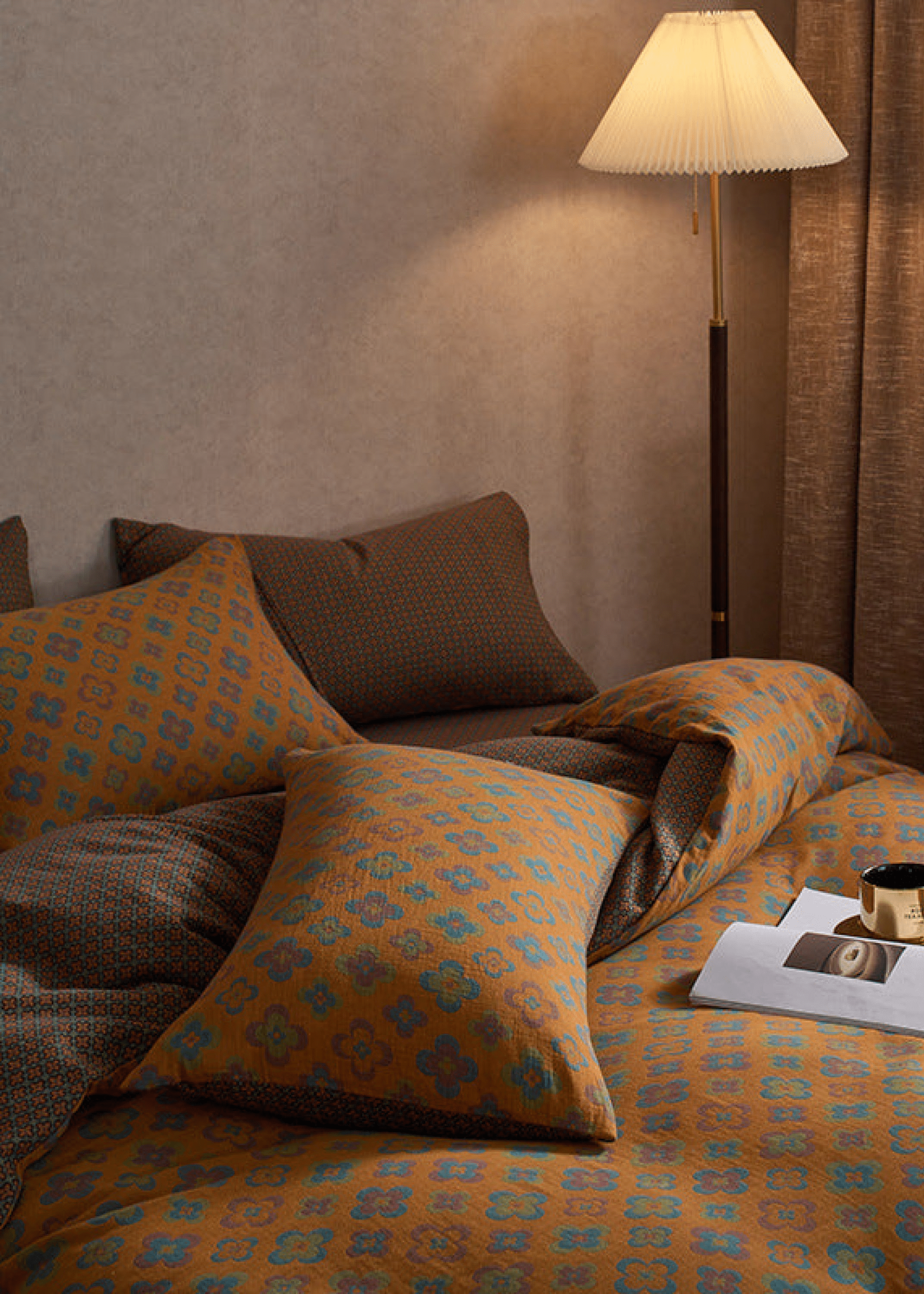 - Ever Lasting - Vibrant Vintage Double Layered Floral Bedding Bundle - Bedding Bundle - Ever Lasting