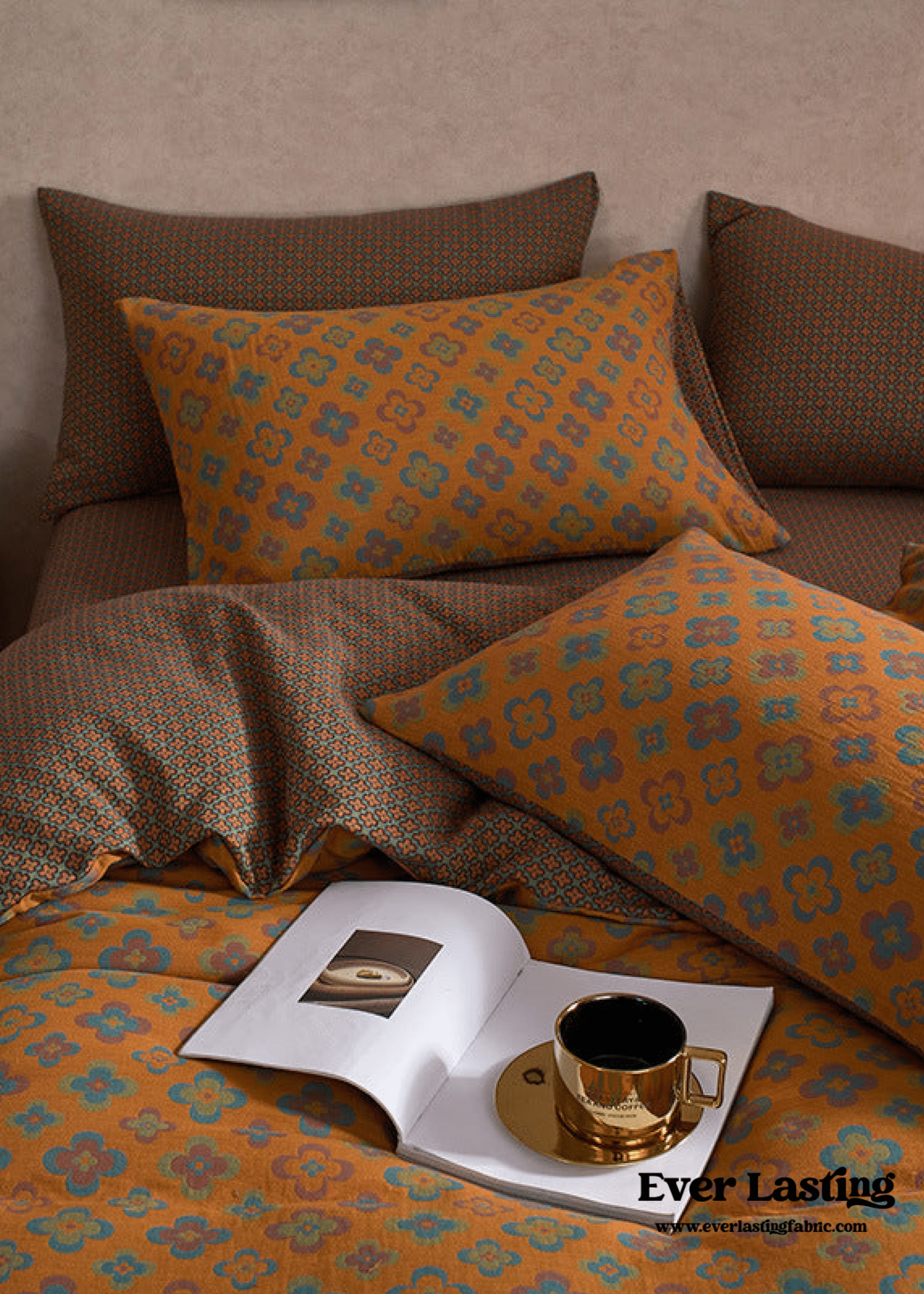 - Ever Lasting - Vibrant Vintage Double Layered Floral Bedding Bundle - Bedding Bundle - Ever Lasting