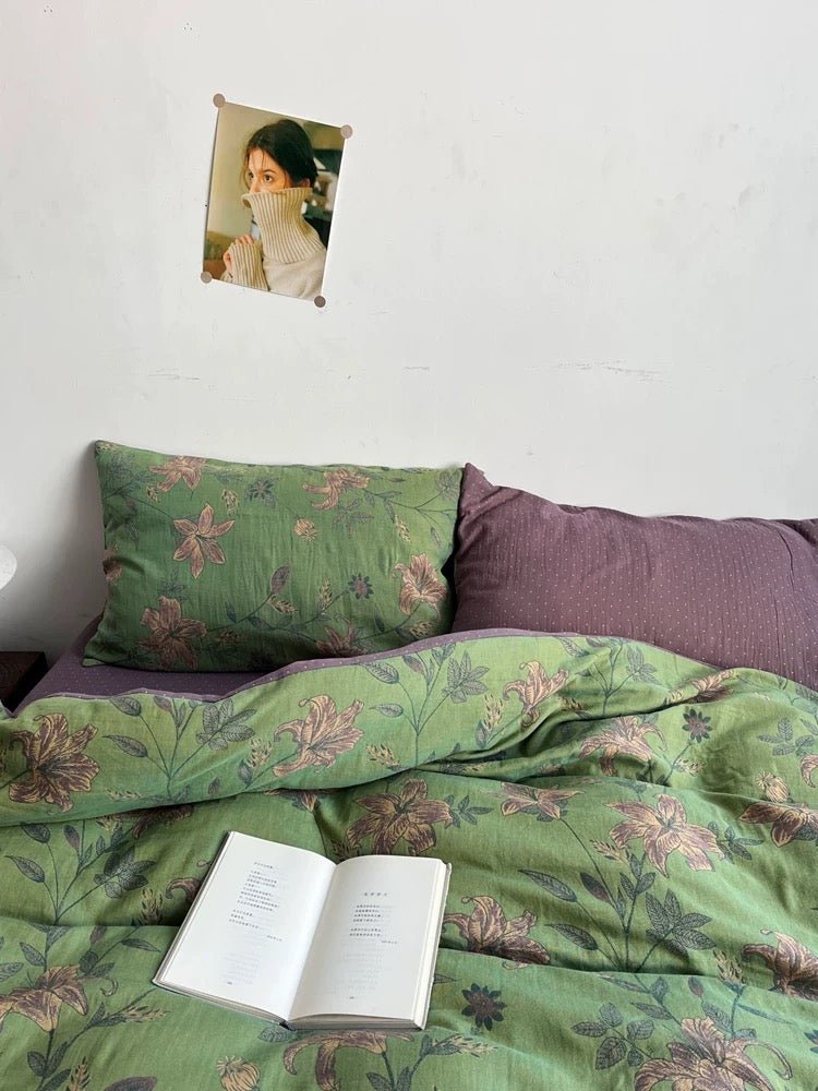 - Ever Lasting - Vibrant Vintage Double Layered Floral Bedding Bundle - Bedding Bundle - Ever Lasting