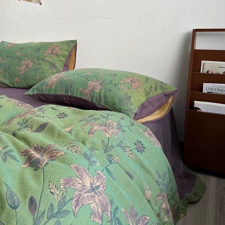 - Ever Lasting - Vibrant Vintage Double Layered Floral Bedding Bundle - Bedding Bundle - Ever Lasting