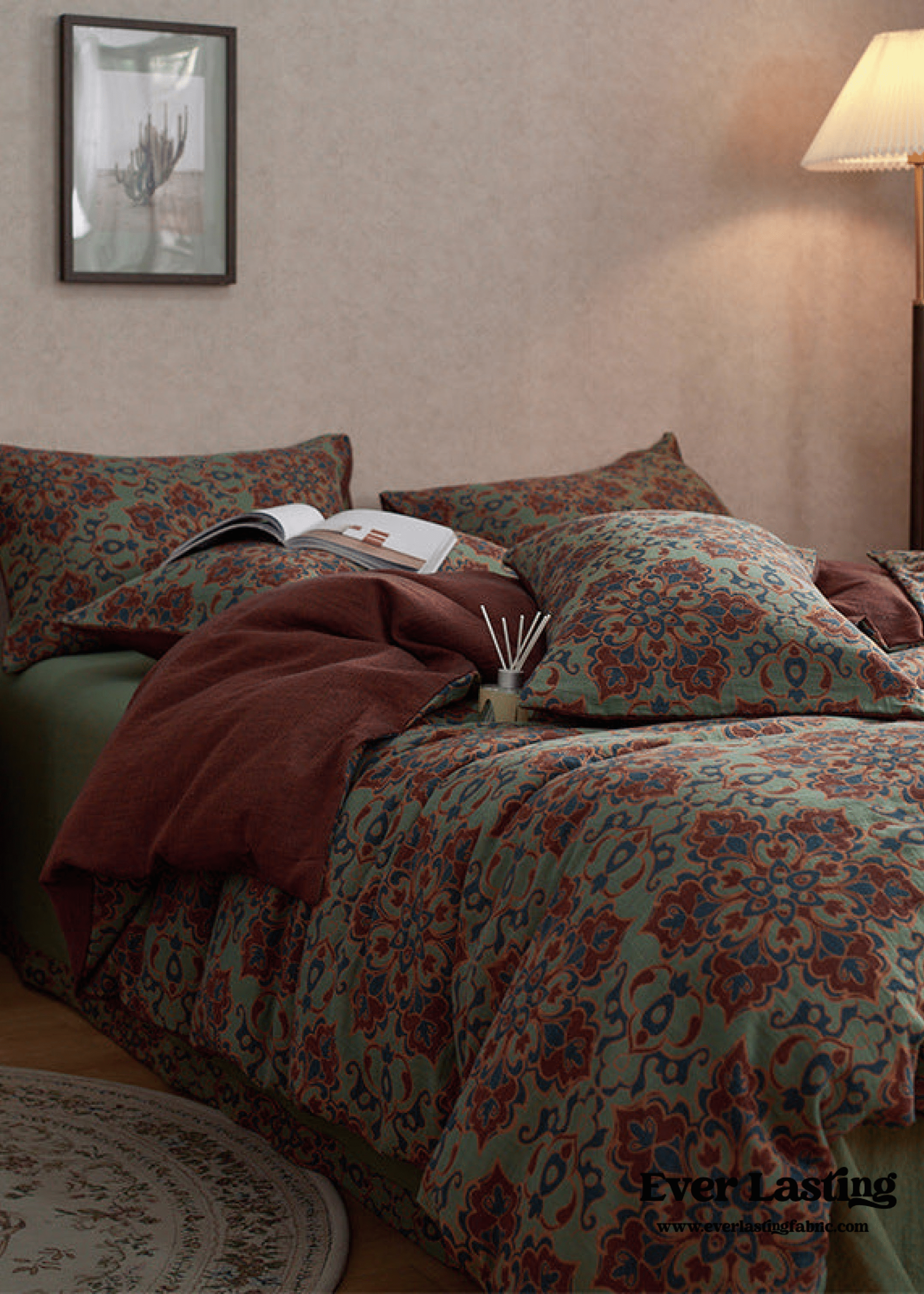 - Ever Lasting - Vibrant Vintage Double Layered Floral Bedding Bundle - Bedding Bundle - Ever Lasting