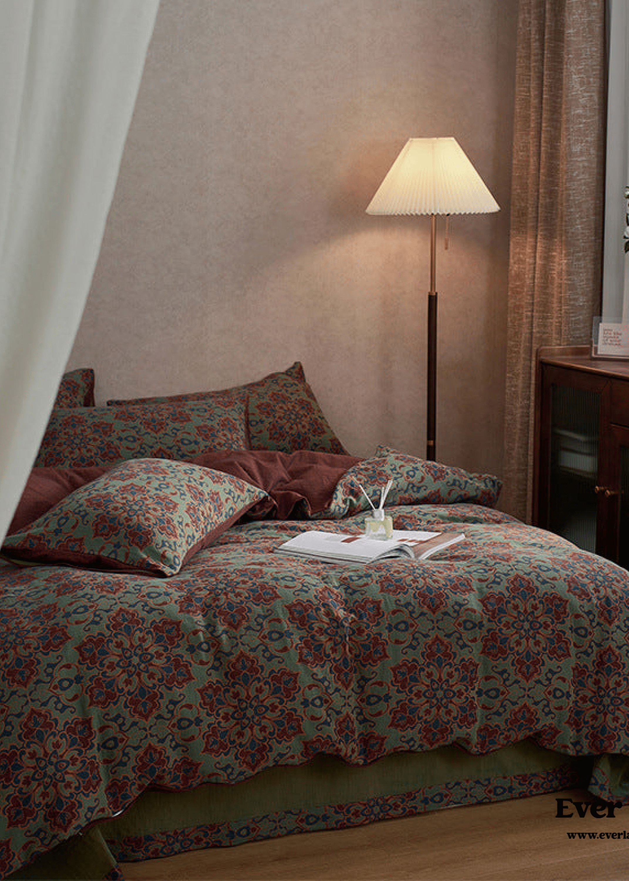 - Ever Lasting - Vibrant Vintage Double Layered Floral Bedding Bundle - Bedding Bundle - Ever Lasting