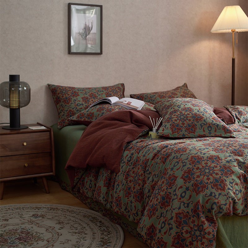 - Ever Lasting - Vibrant Vintage Double Layered Floral Bedding Bundle - Bedding Bundle - Ever Lasting