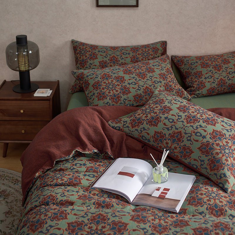 - Ever Lasting - Vibrant Vintage Double Layered Floral Bedding Bundle - Bedding Bundle - Ever Lasting