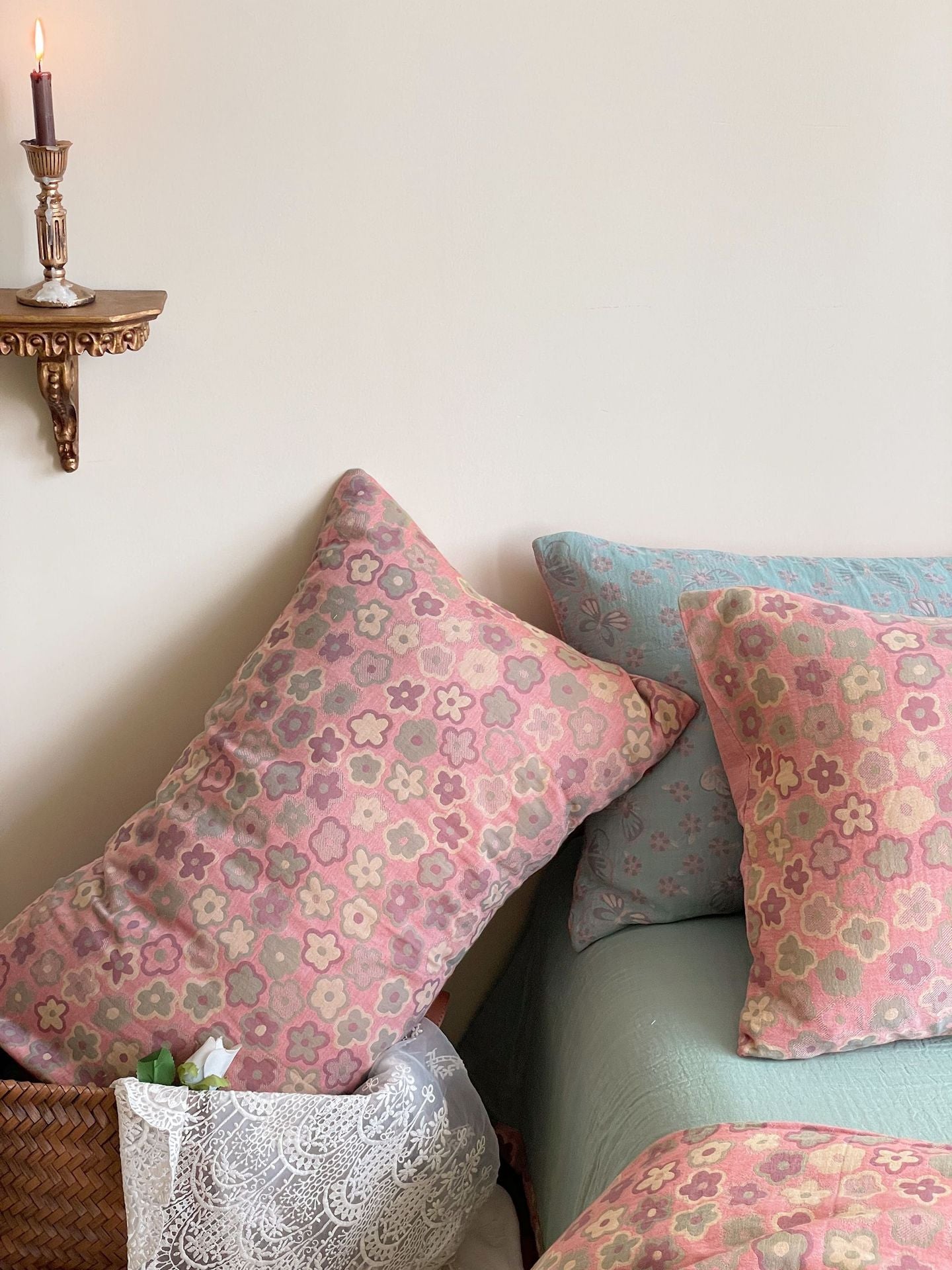 - Ever Lasting - Vibrant Vintage Double Layered Floral Bedding Set - Bedding Set - Ever Lasting