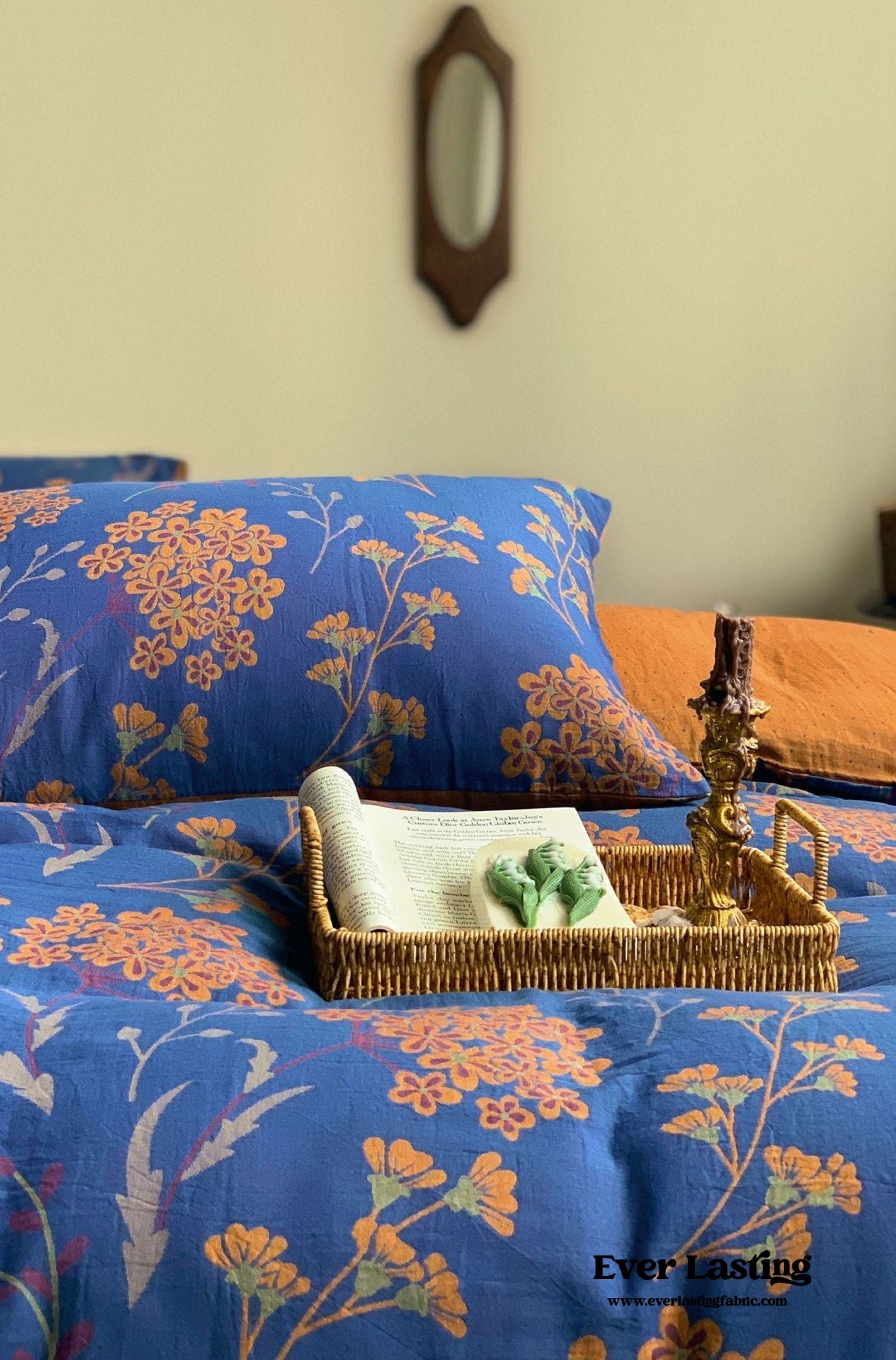 - Ever Lasting - Vibrant Vintage Double Layered Floral Bedding Set - Bedding Set - Ever Lasting