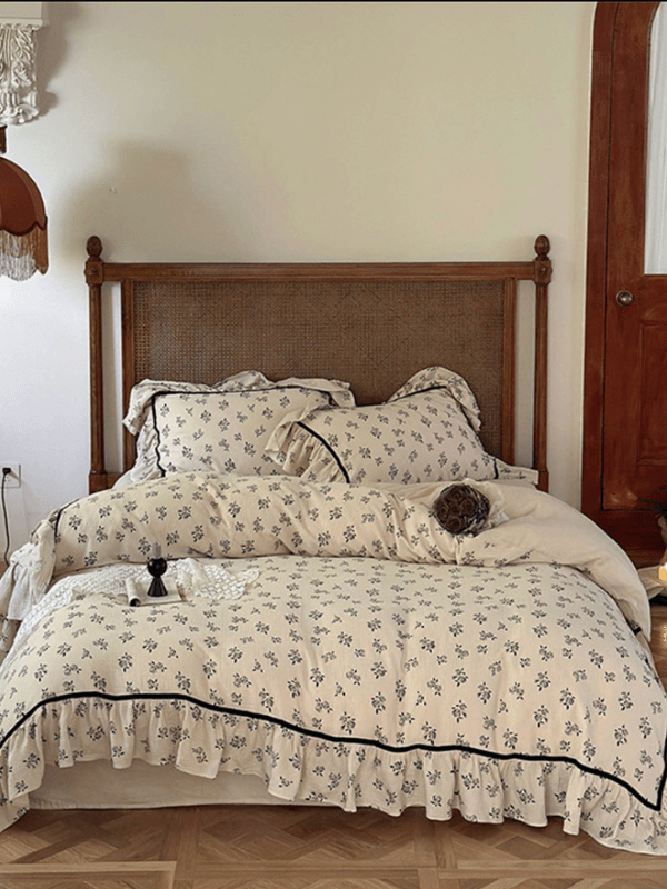 - Ever Lasting - Vintage Inspired Black Lace Floral Bedding Bundle - Bedding Bundle - Ever Lasting