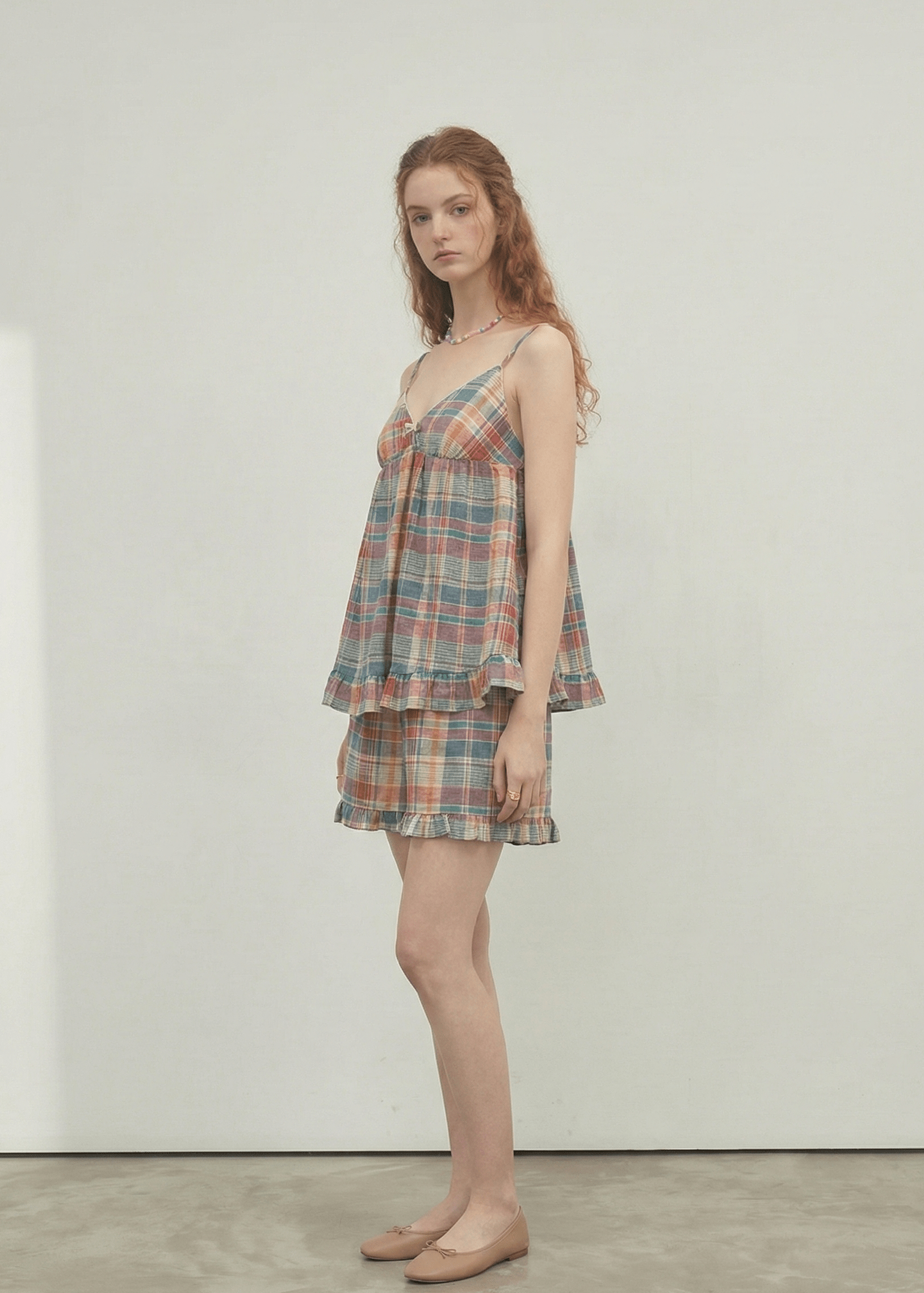 - Ever Lasting - Vintage Inspired Plaid Pajama Dress - Pajamas - Ever Lasting