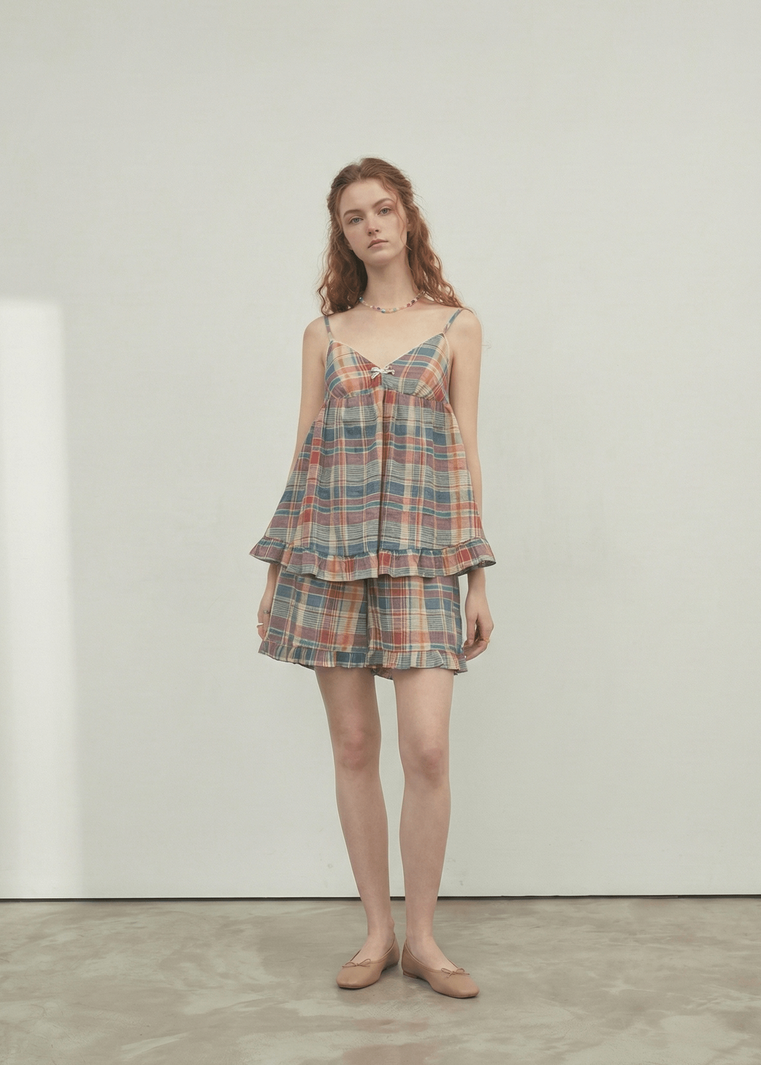 - Ever Lasting - Vintage Inspired Plaid Pajama Dress - Pajamas - Ever Lasting