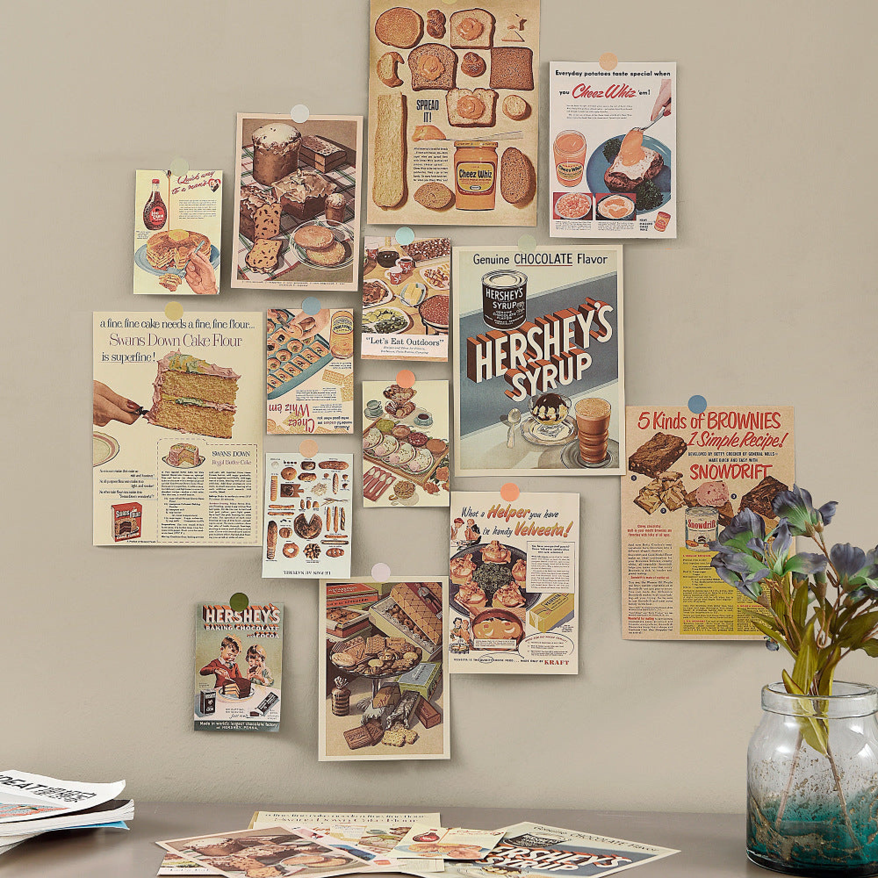 Vintage Inspired Retro Poster Set (6 Styles) Bread