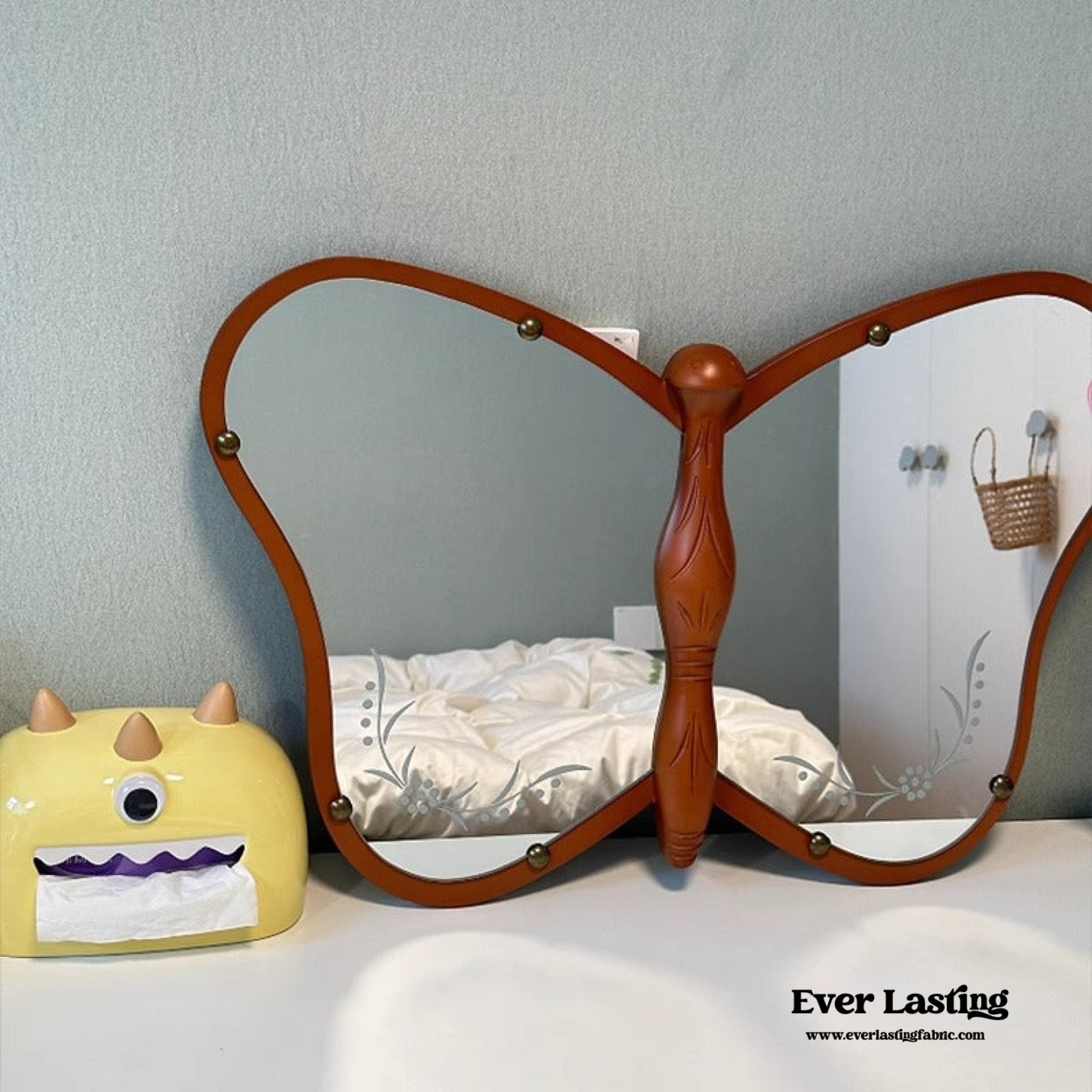 Vintage Wooden Butterfly Mirror - Ever Lasting