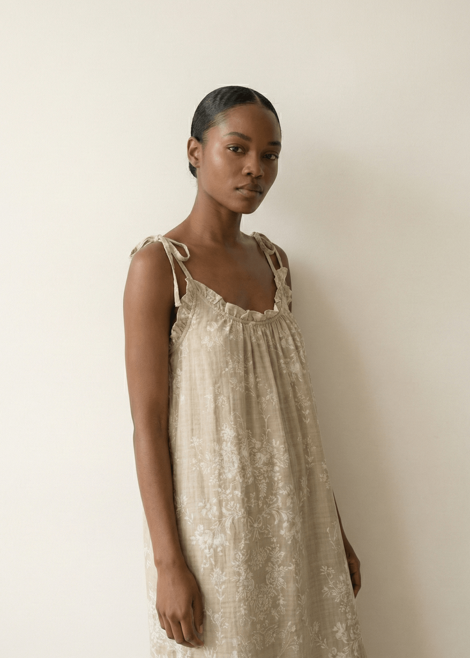 - Ever Lasting - Viola Sleeveless Ruffle Floral Nightwear/ Blue - Pajamas - Ever Lasting