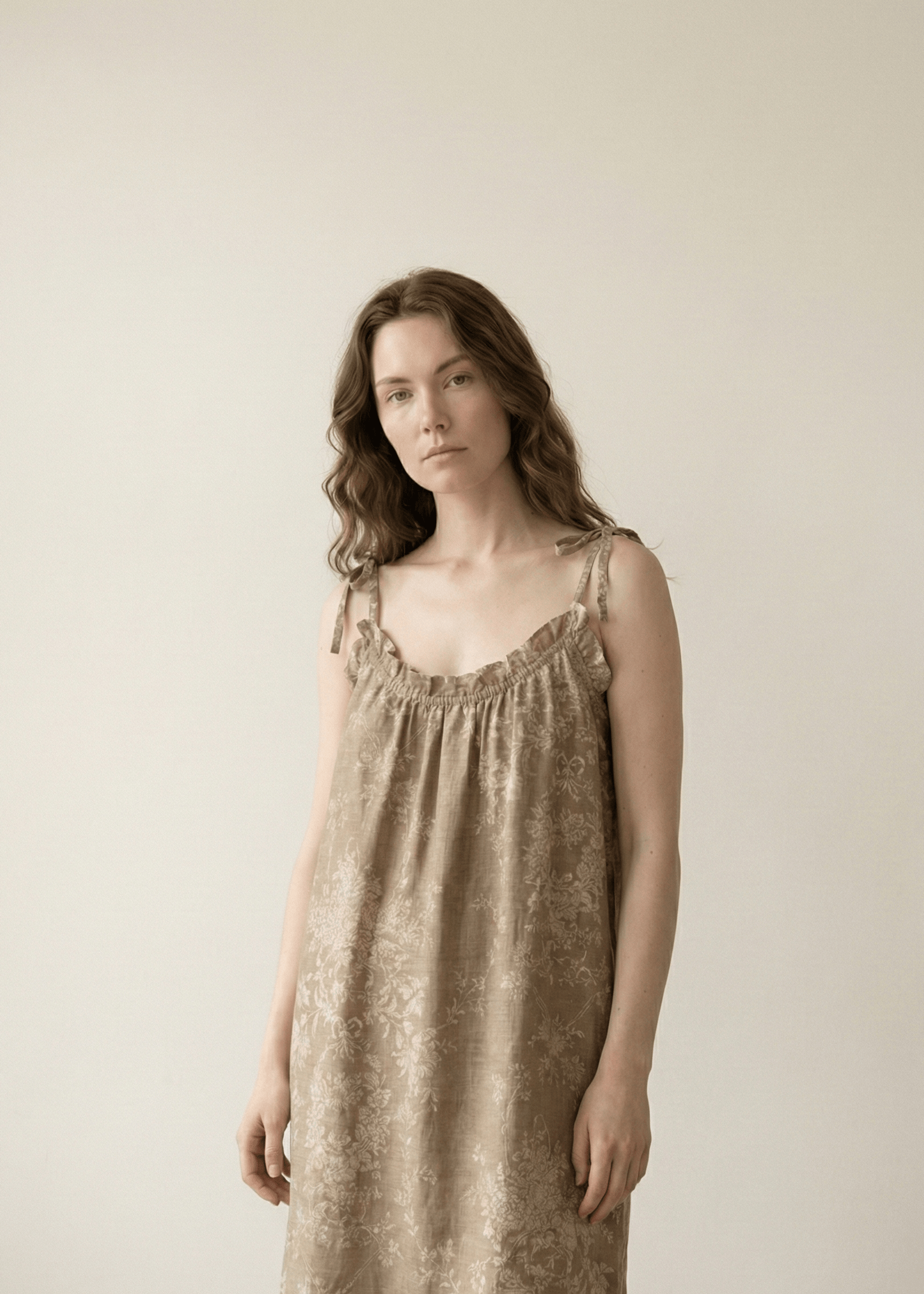 - Ever Lasting - Viola Sleeveless Ruffle Floral Nightwear/ Blue - Pajamas - Ever Lasting