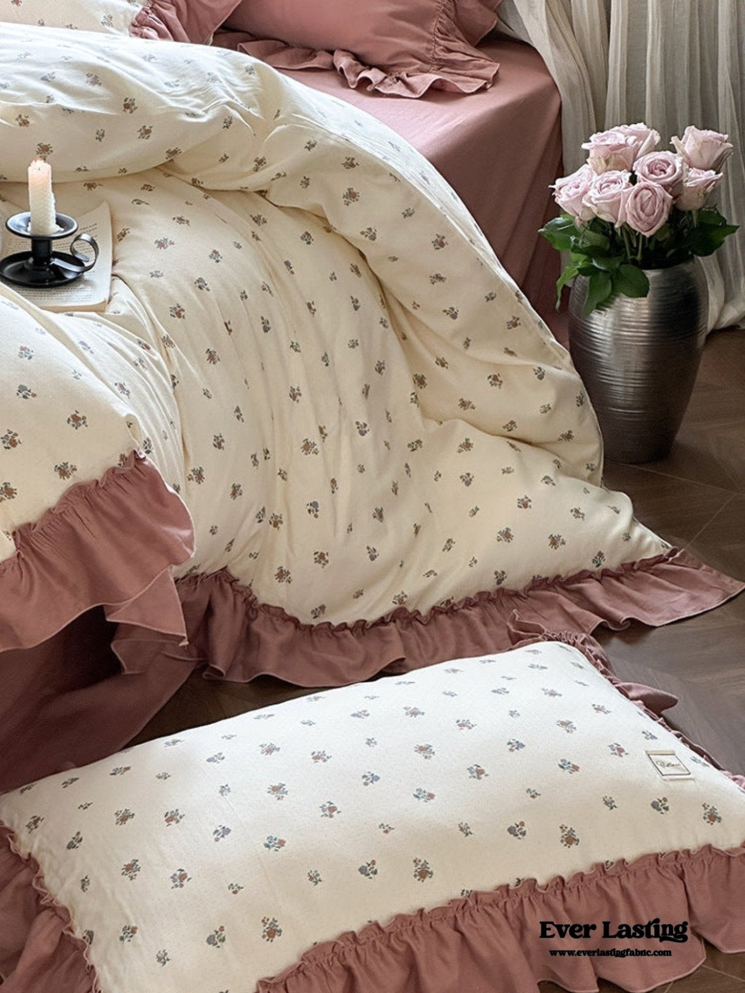 Vivienne Floral Double Gauze Bedding Bundle - Ever Lasting