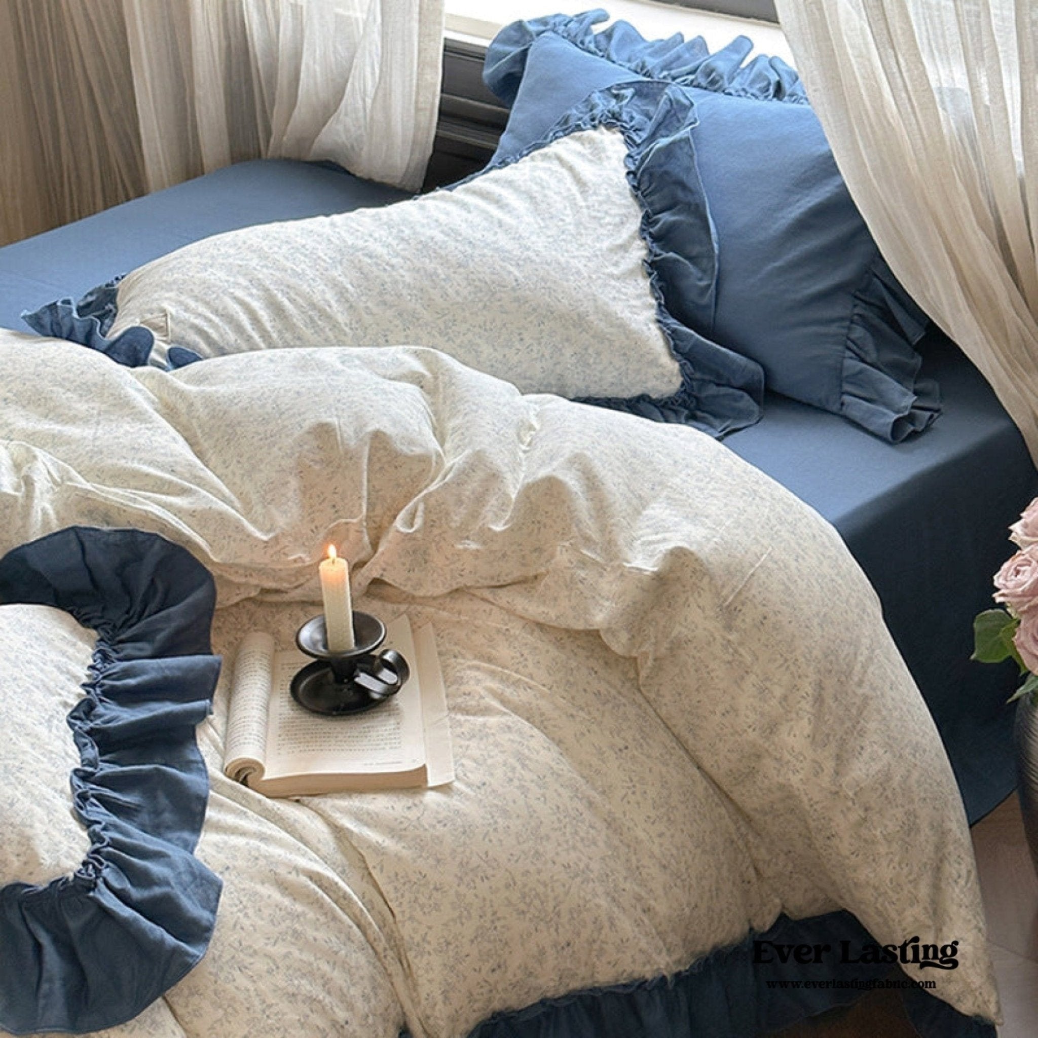 Vivienne Floral Double Gauze Bedding Bundle - Ever Lasting