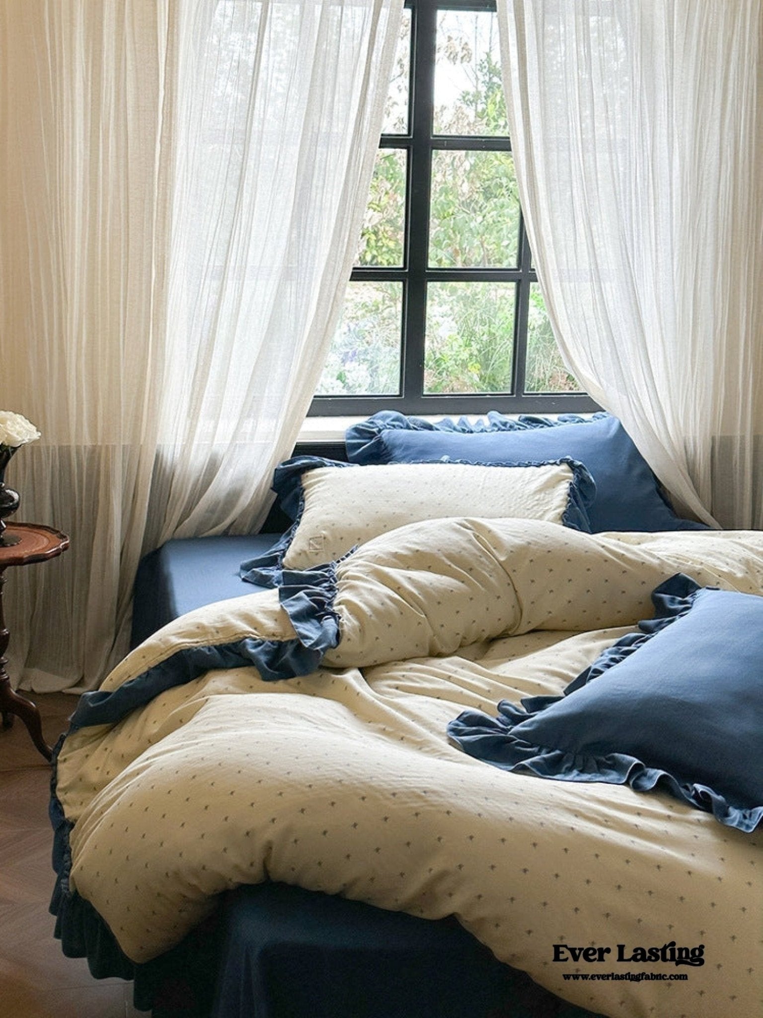 Vivienne Floral Double Gauze Bedding Bundle - Ever Lasting