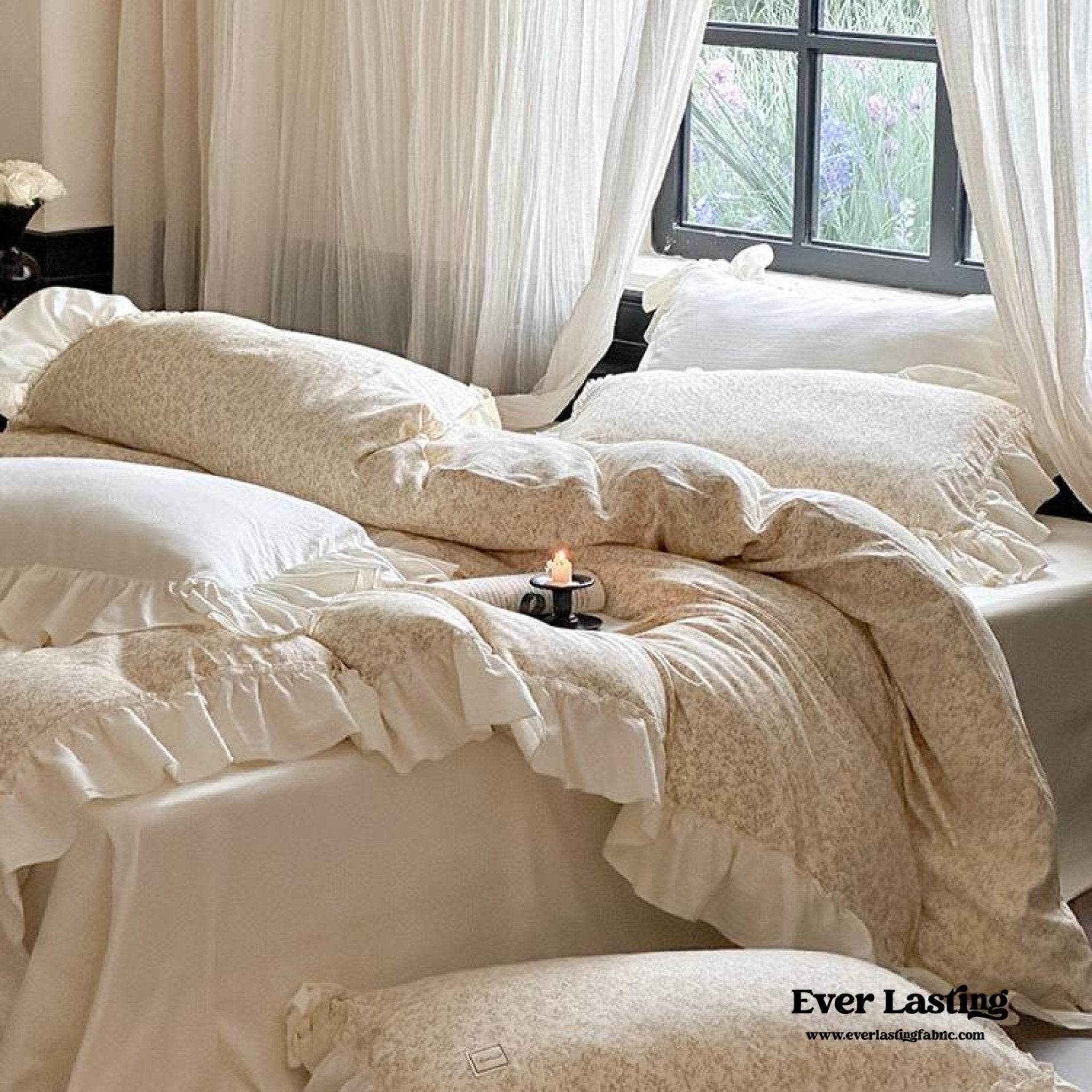 Vivienne Floral Double Gauze Bedding Bundle - Ever Lasting