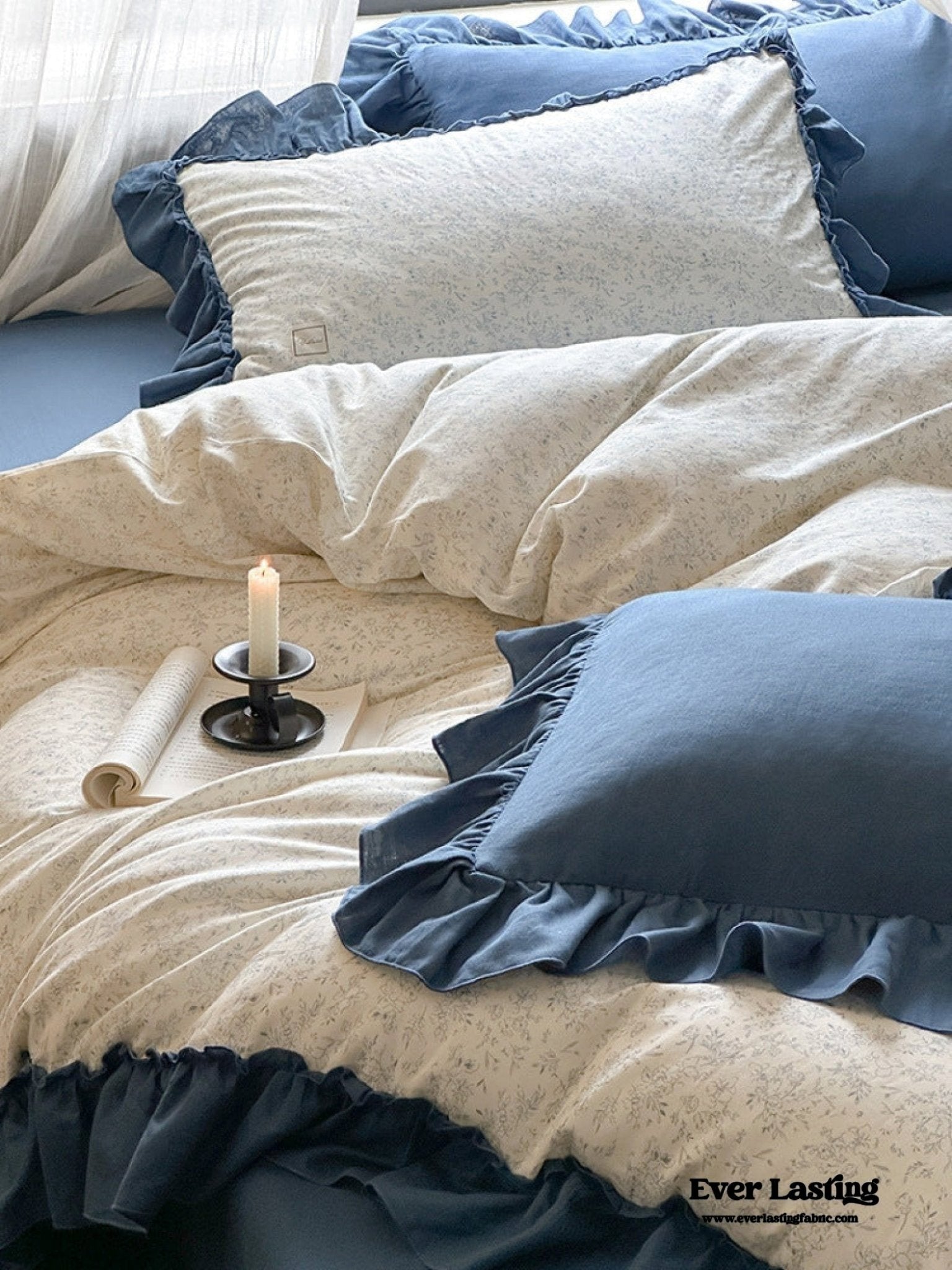 Vivienne Floral Double Gauze Bedding Bundle - Ever Lasting