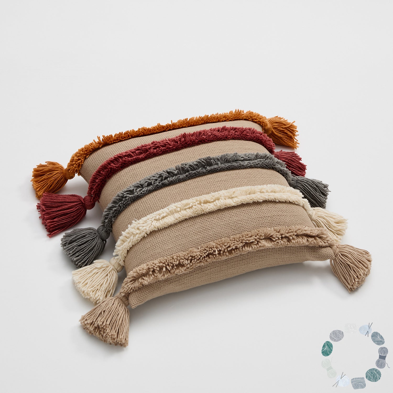 - Ever Lasting - Warm Tone Fall Tufted Pillows with Tassels (5 Colors) - Pillow - Ever Lasting