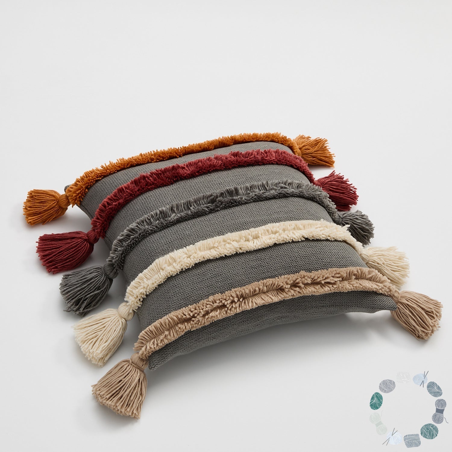 - Ever Lasting - Warm Tone Fall Tufted Pillows with Tassels (5 Colors) - Pillow - Ever Lasting
