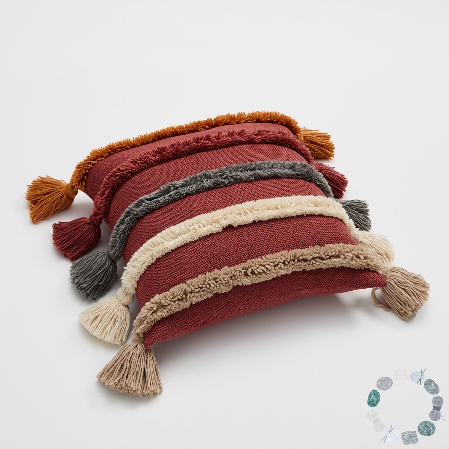 - Ever Lasting - Warm Tone Fall Tufted Pillows with Tassels (5 Colors) - Pillow - Ever Lasting