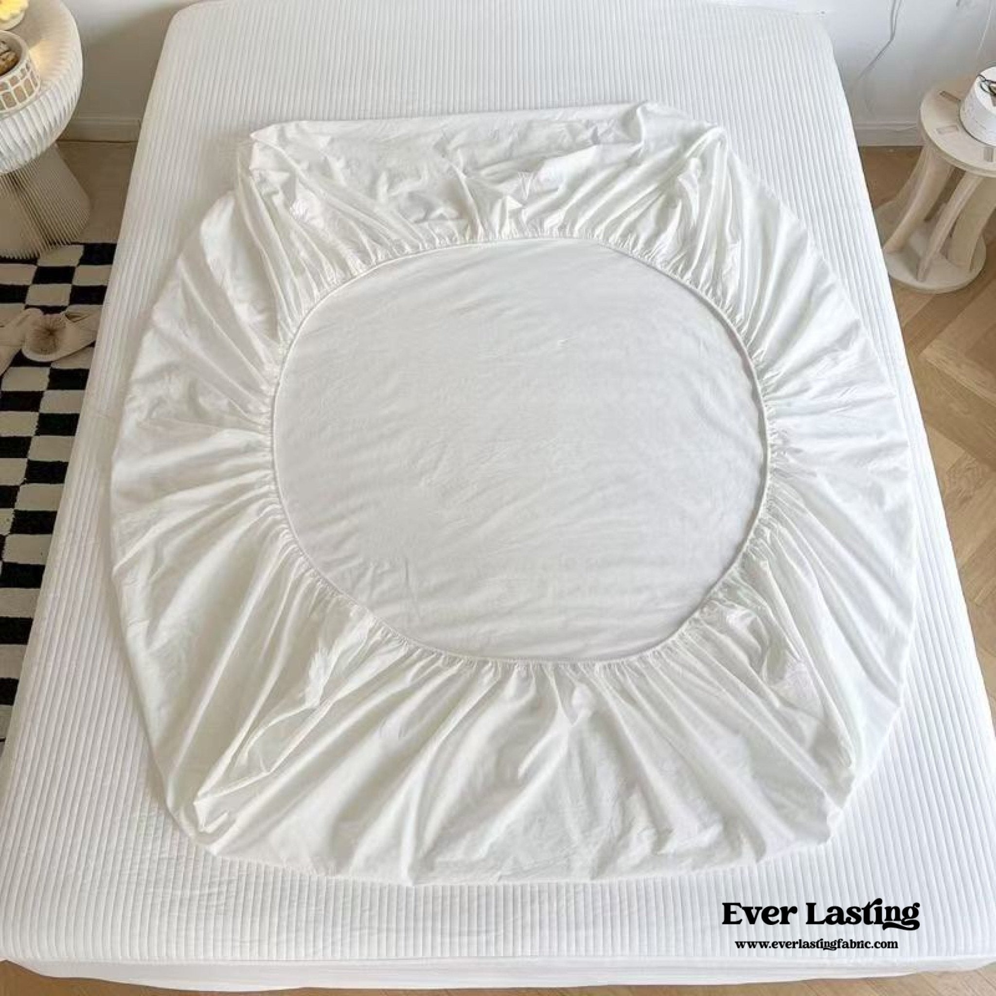 - Ever Lasting - Washed Cotton Bed Sheets (15 Colors) - Bed Sheet - Ever Lasting