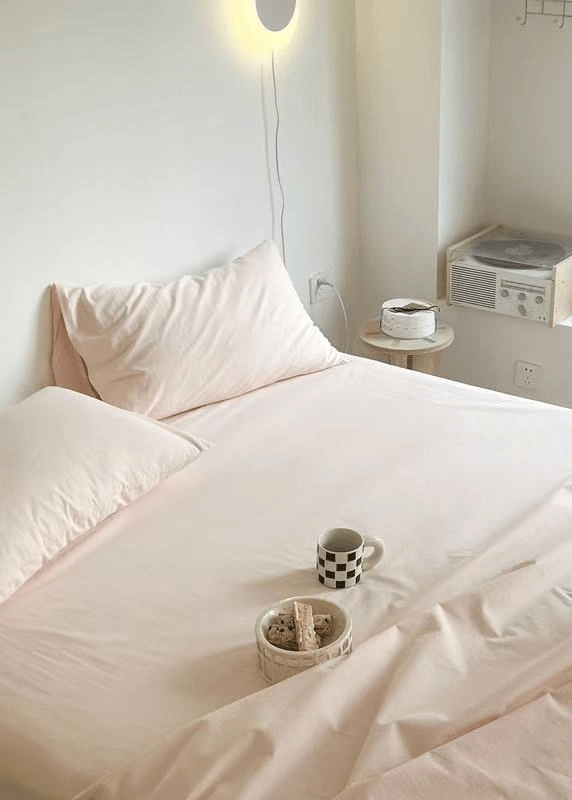 -Ever Lasting - Washed Cotton Bed Sheets / Pink (Final Sale) -Bed Sheet -Ever Lasting