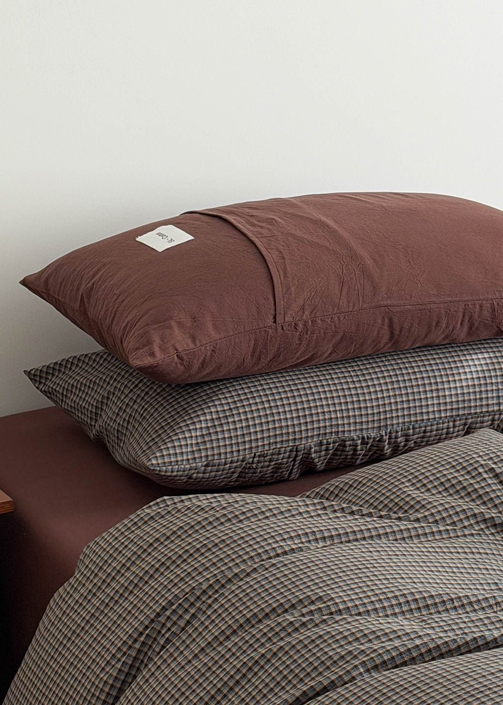 - Ever Lasting - Winnie Gingham Bedding Set / Red - Bedding Set - Ever Lasting