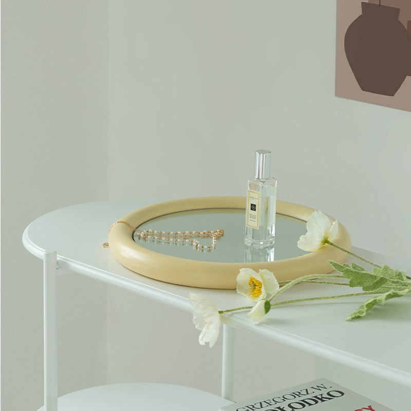 - Ever Lasting - Wooden Circle Mirror / White - Mirror - Ever Lasting