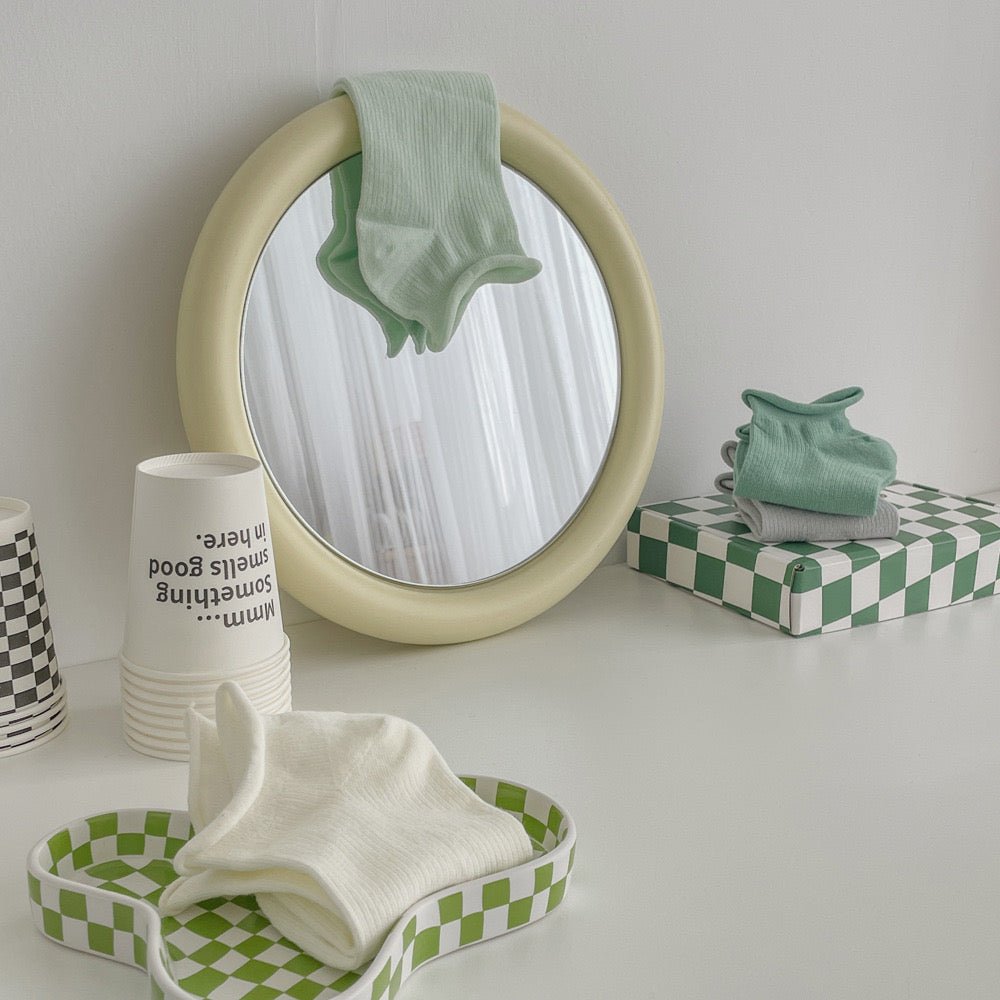 - Ever Lasting - Wooden Circle Mirror / White - Mirror - Ever Lasting