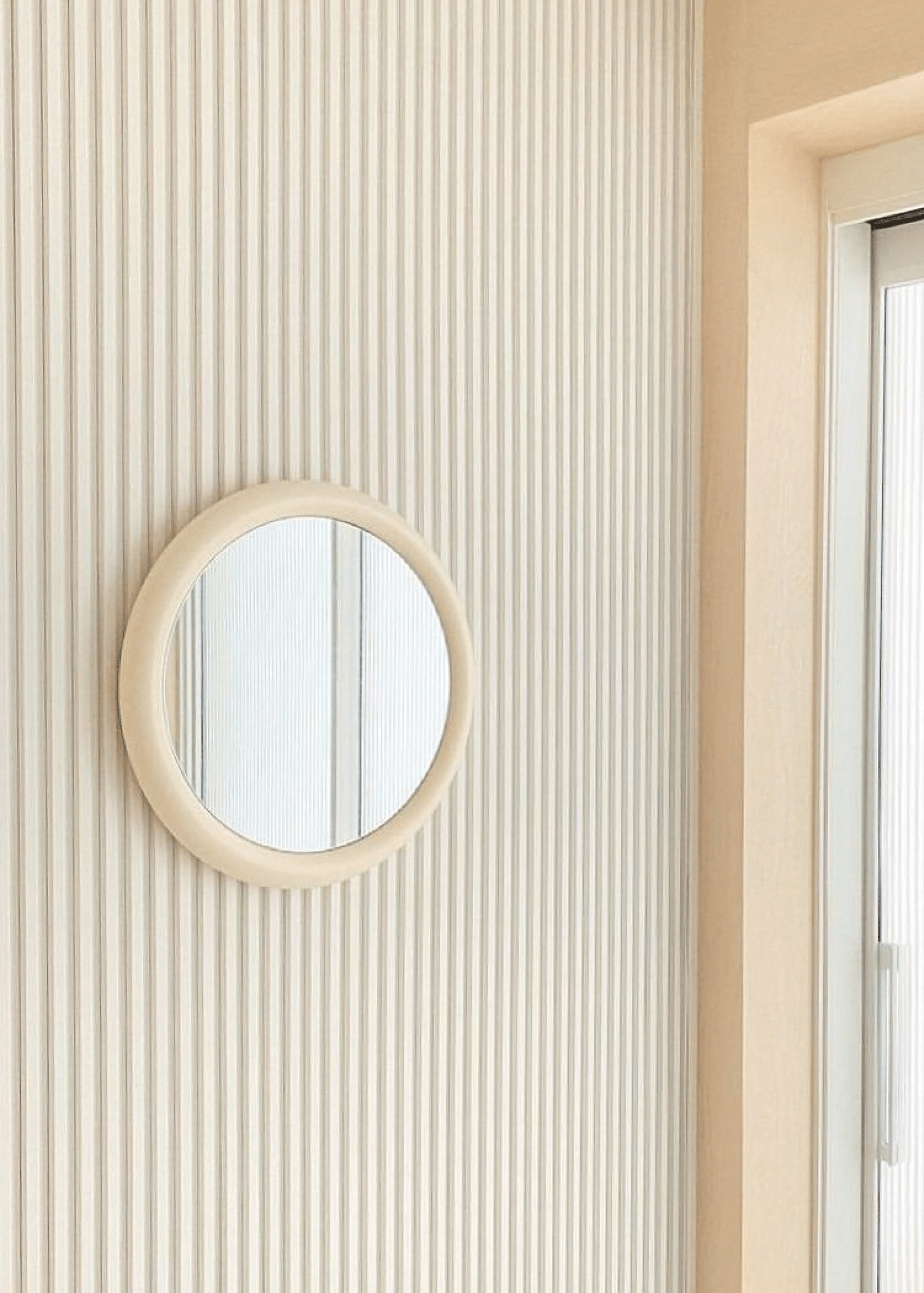 - Ever Lasting - Wooden Circle Mirror / White - Mirror - Ever Lasting