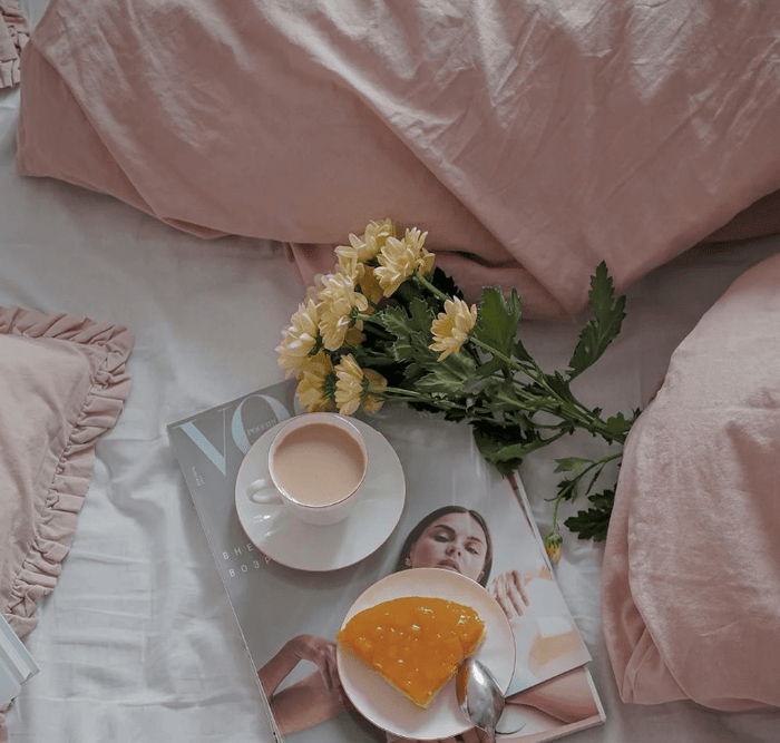 Blush & Bashful: Styling Soft Pink Bedding with Bold Backgrounds - Ever Lasting