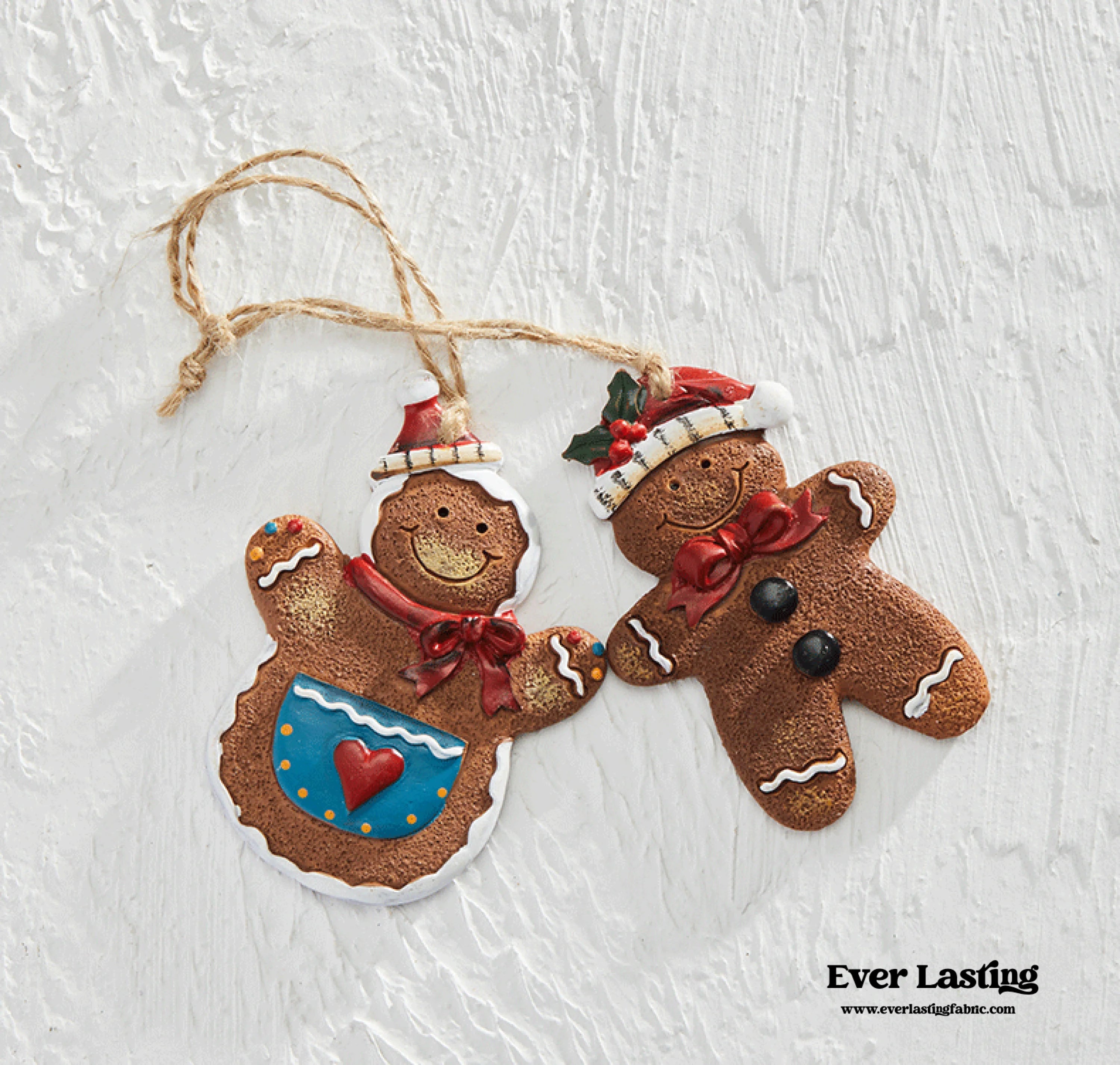 GINGER BREAD MAN CHRISTMAS TREE ORNAMENTS SET