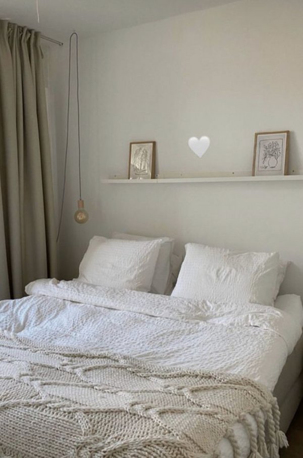 White bedroom Inspo by Everlasting Fabric