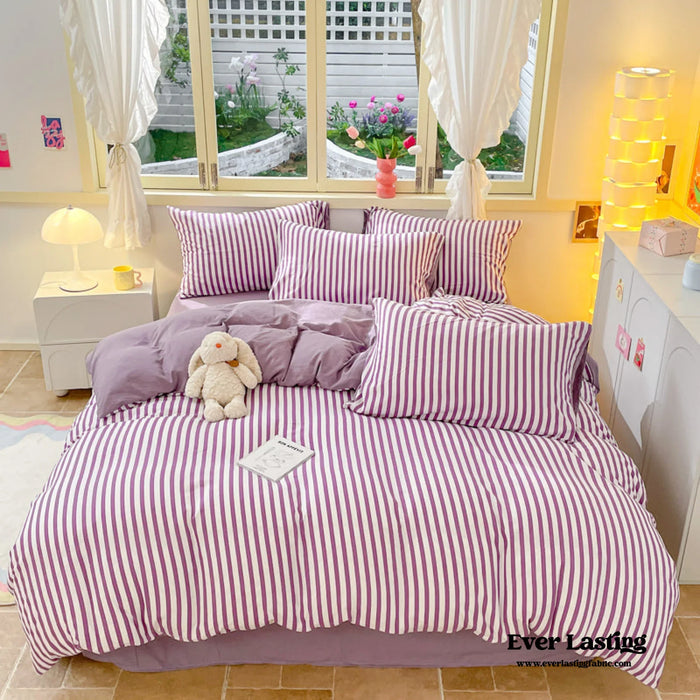 Striped Bedding Set