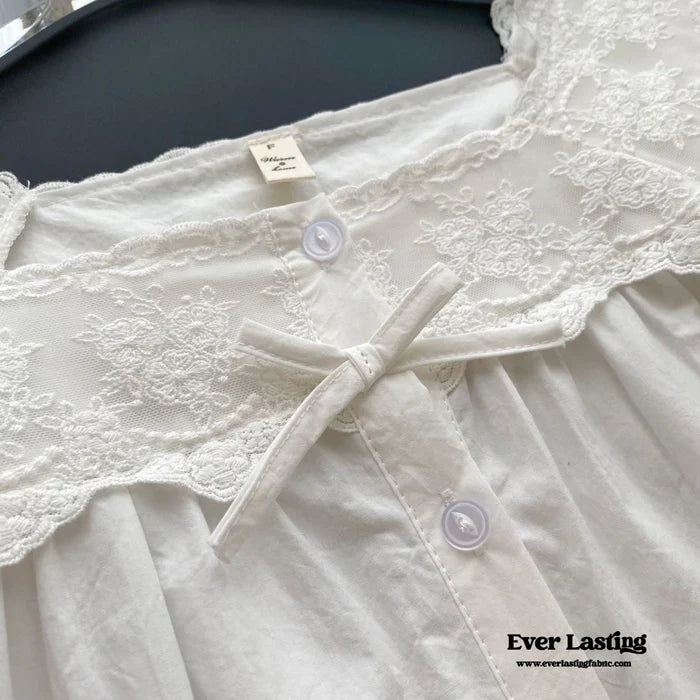 white-lace-ruffle-cottage-pajama-set