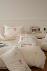 Charlotte Sweet Bow Sherpa Bedding Set