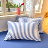 Striped Bedding Set / Blue