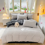 Striped Bedding Set / Orange