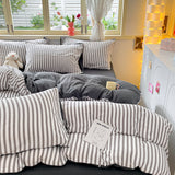 Striped Bedding Set / Orange