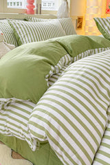 Striped Bedding Set / Orange