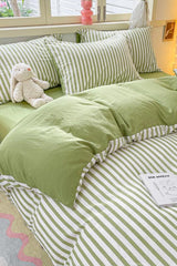 Striped Bedding Set / Orange