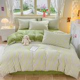 Striped Bedding Set / Orange