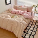 Striped Bedding Set / Orange