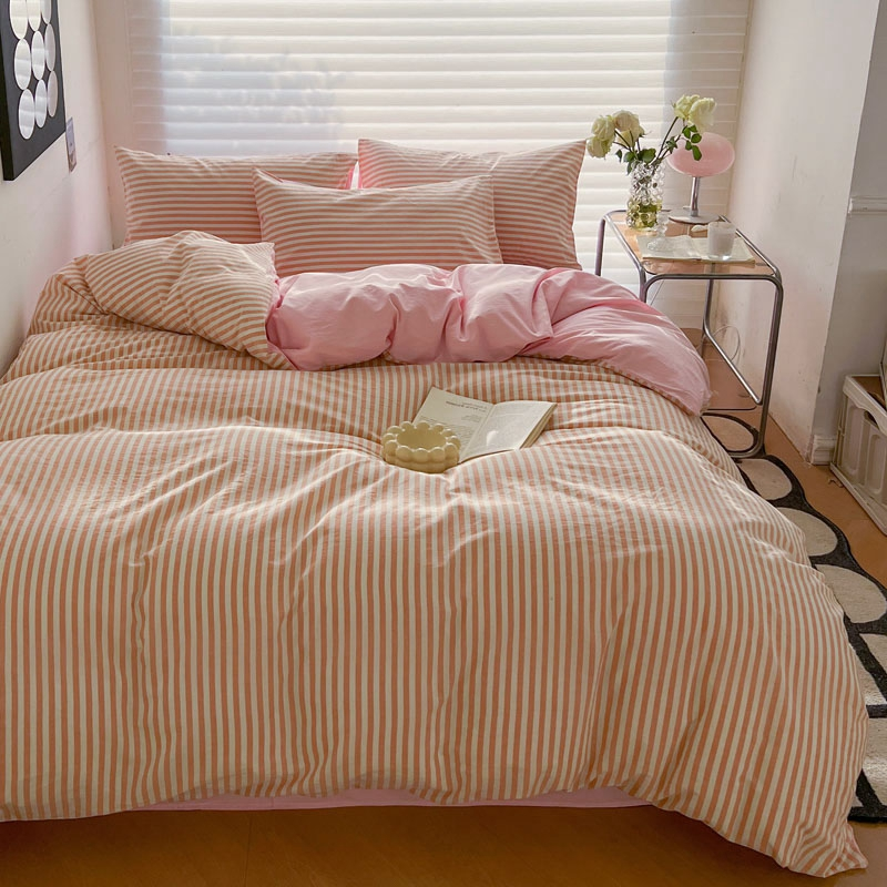 Striped Bedding Set / Orange