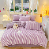 Striped Bedding Set / Orange