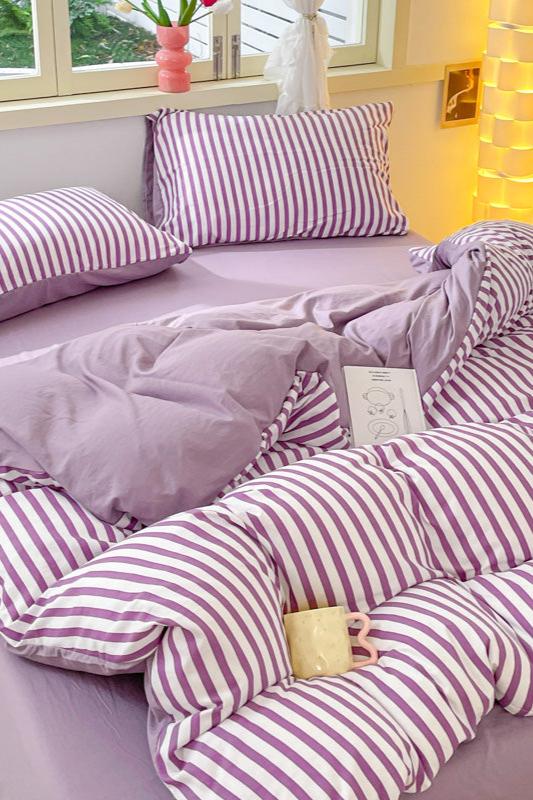 Striped Bedding Set / Green