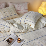 Cottage Braided Button Velvet Bedding Bundle