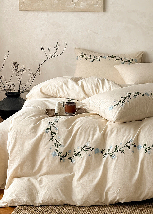 Daphne Embroidery Floral Bedding Bundle