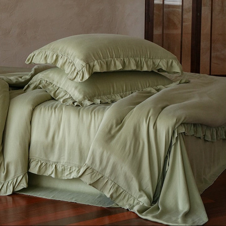 Brynn TENCEL™ Lace Bedding Set / Green